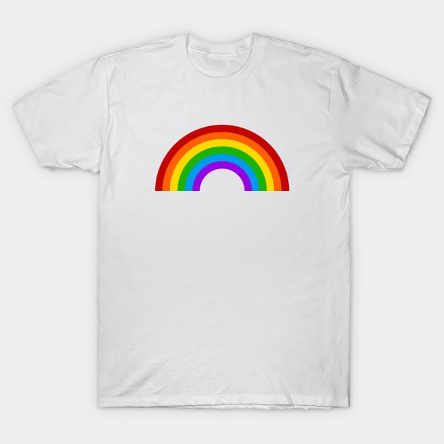 Retro Rainbow T-Shirt by SandraKC